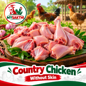 Fresh Country Chicken (Nattu Kozhi) WithOut Skin